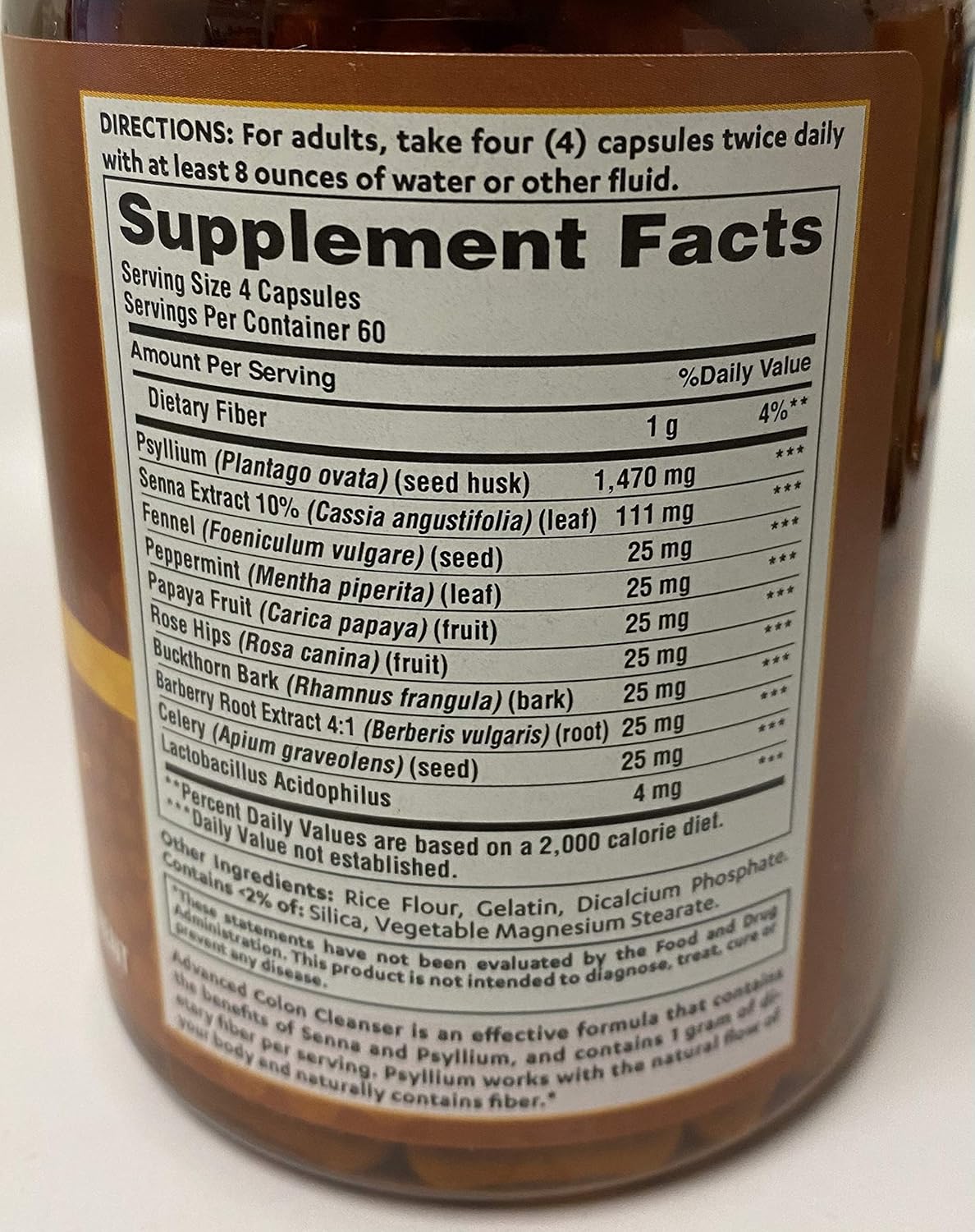 240 Rapid Release Capsules Colon Cleanser for Digestive Care and Colon Health by Vitamin World