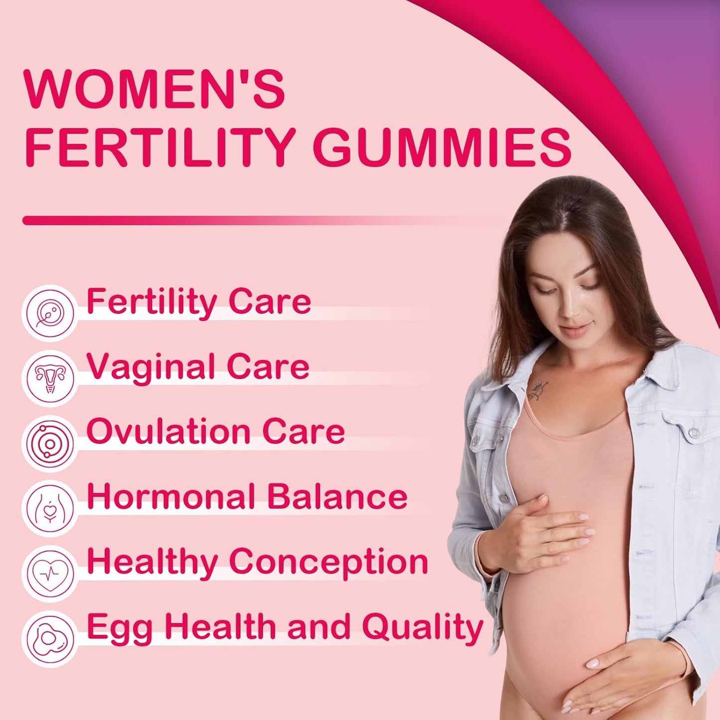 240 Raspberry Prenatal Gummies with Myo-Inositol & D-Chiro Inositol for Hormonal Balance & Fertility
