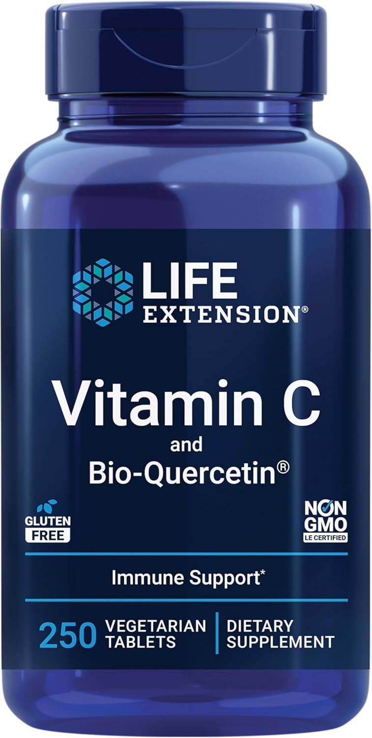 240 Softgels & 250 Tablets of Life Extension Super Omega-3 Fish Oil with Sesame, Olive Extract, Vitamin C & Bio-Quercetin