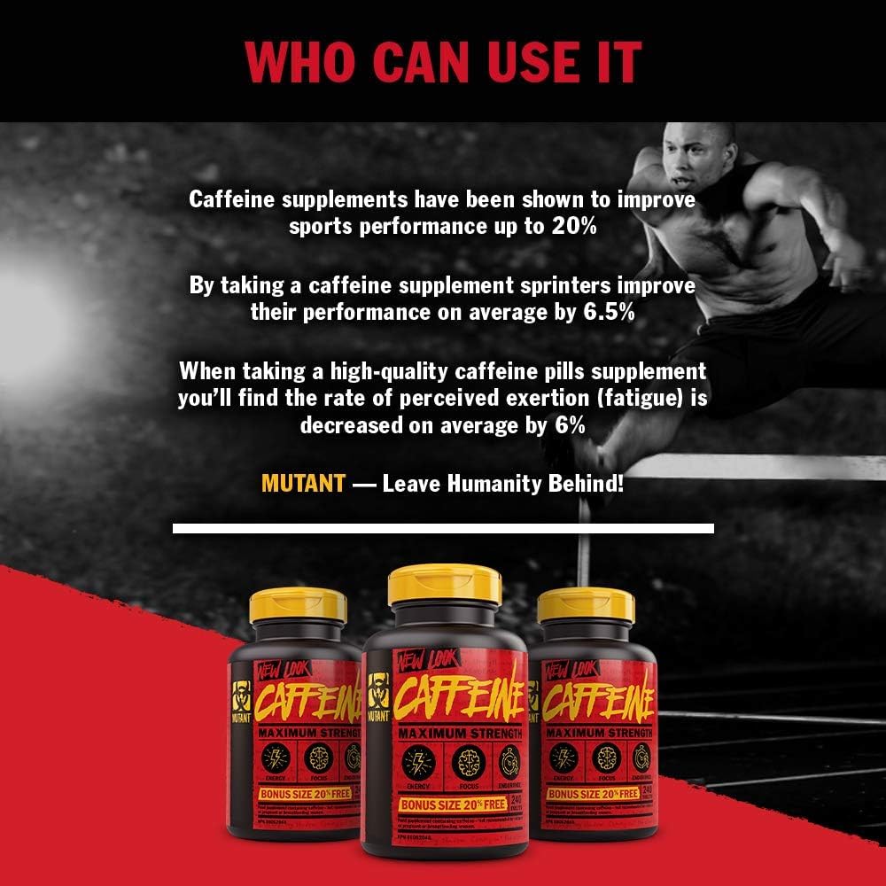 240 Tablets of Mutant Caffeine: Boost Energy and Focus