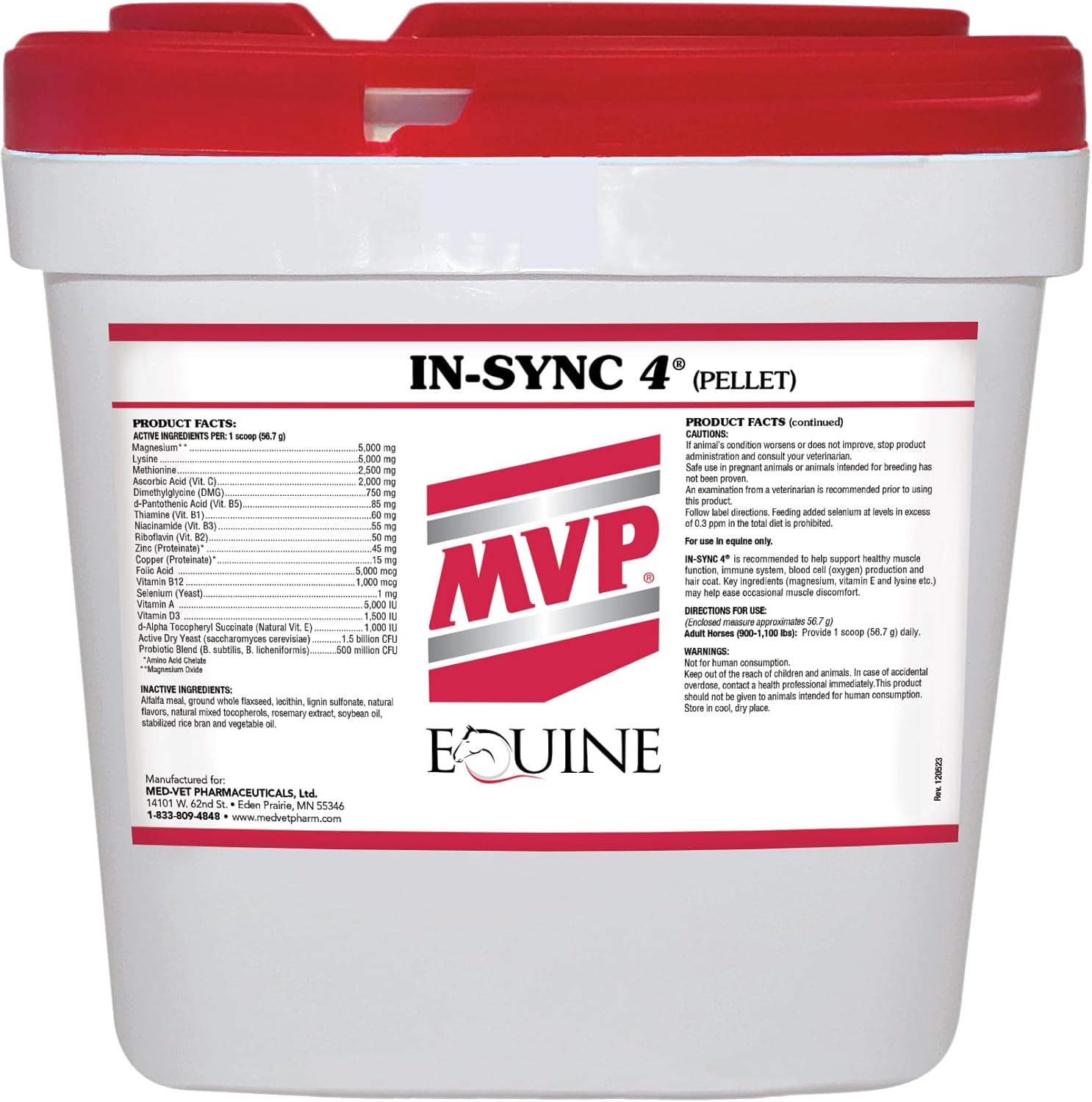 24lb MVP in-Sync Supplement with Natural Vitamin E for Equine Muscle Health and Recovery