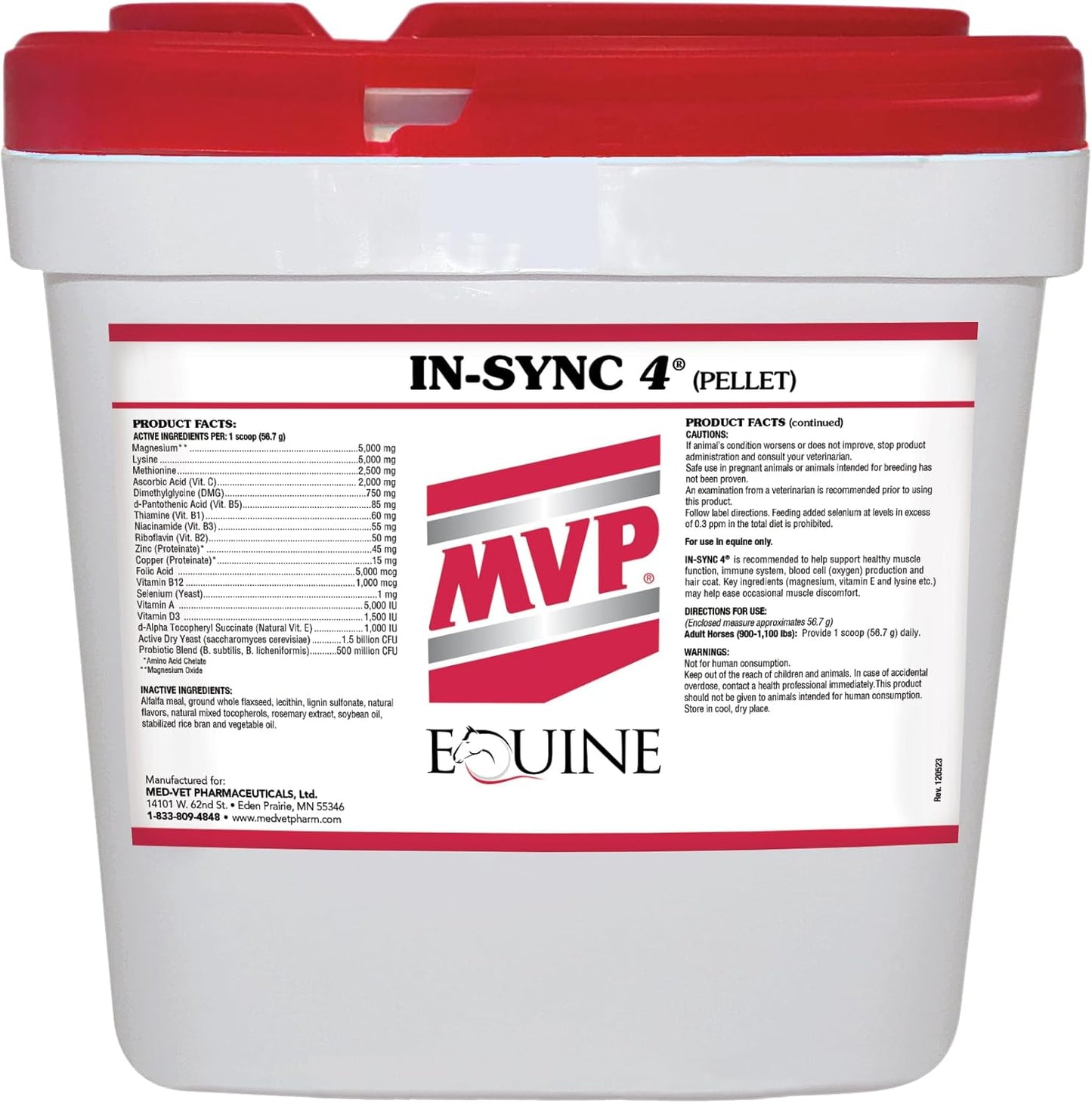 24lb MVP in-Sync Supplement with Natural Vitamin E for Equine Muscle Health and Recovery