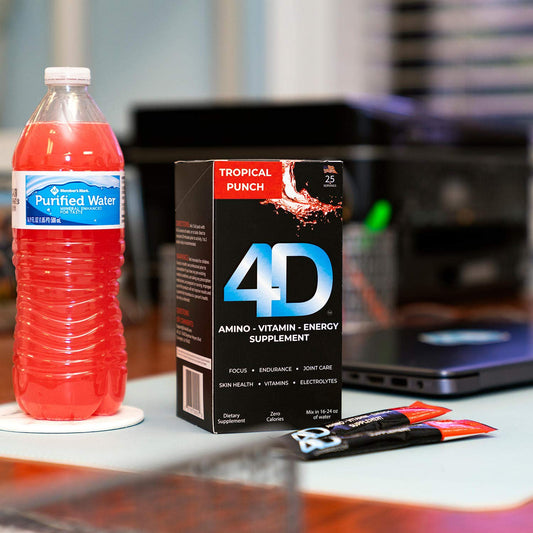 25-Count Pack of 4D Clean Energy Amino Vitamin Energy Supplement
