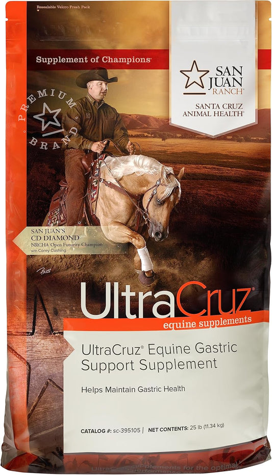 25 lb UltraCruz® Equine Gastric Support Supplement for Horse Care