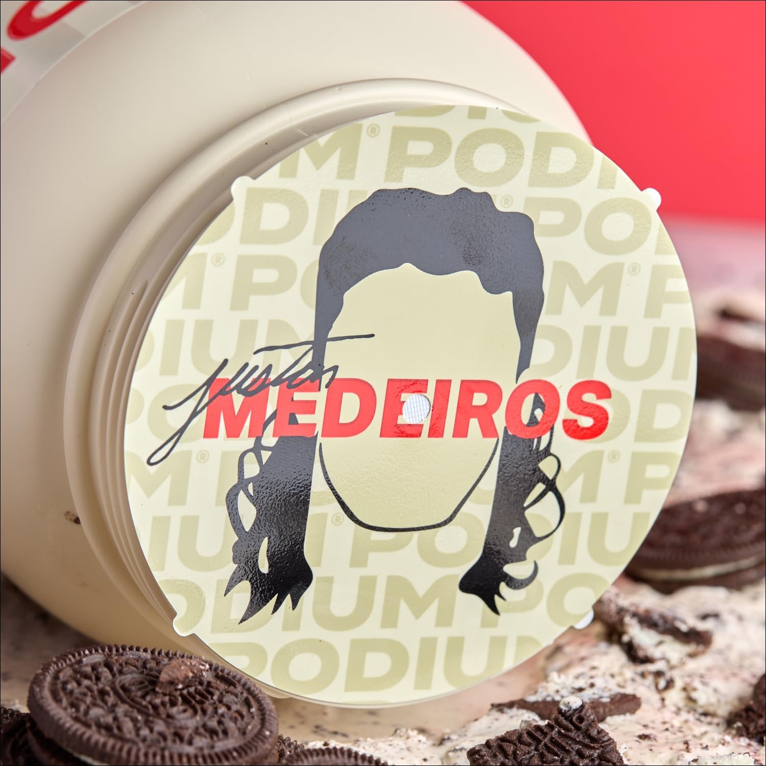 25 Servings of Podium Nutrition Cookies & Cream Whey Protein Powder with 25g Protein