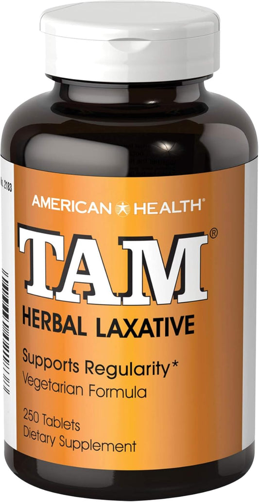 250 Count American Health Tam Herbal Laxative Dietary Fiber Supplements