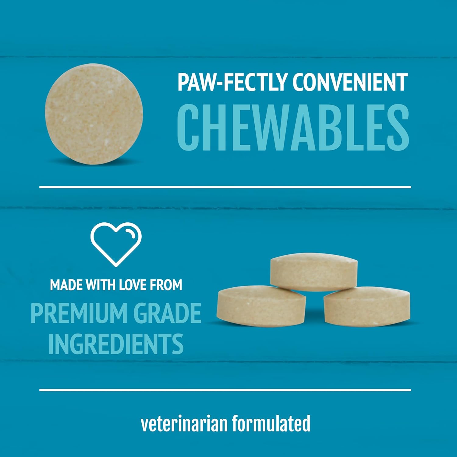 250 Count PetNC Natural Care Brewers Yeast Chewables for Dogs - Supplement for Healthy Pets