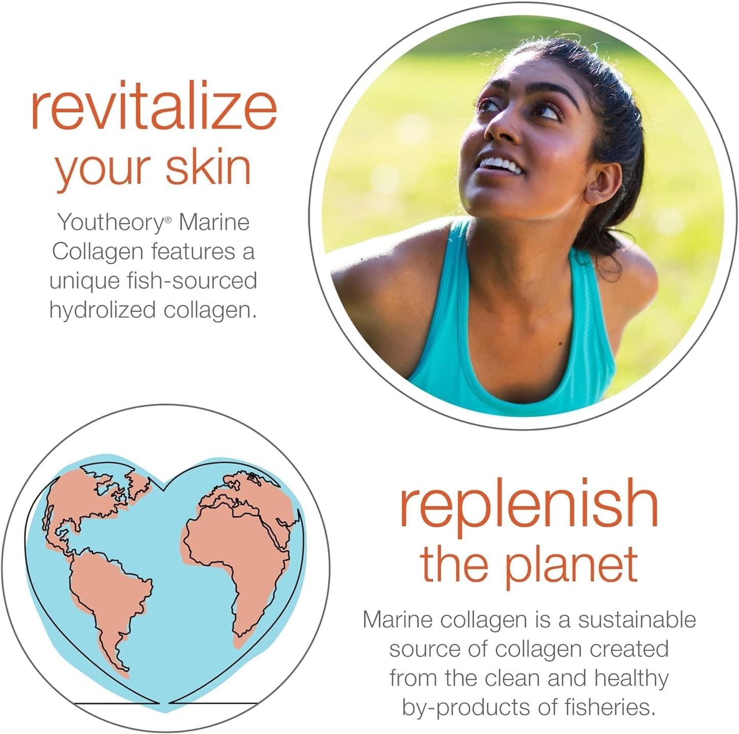 2,500mg Marine Collagen Tablets with Vitamin C & More - Skin Support - Highly Digestible