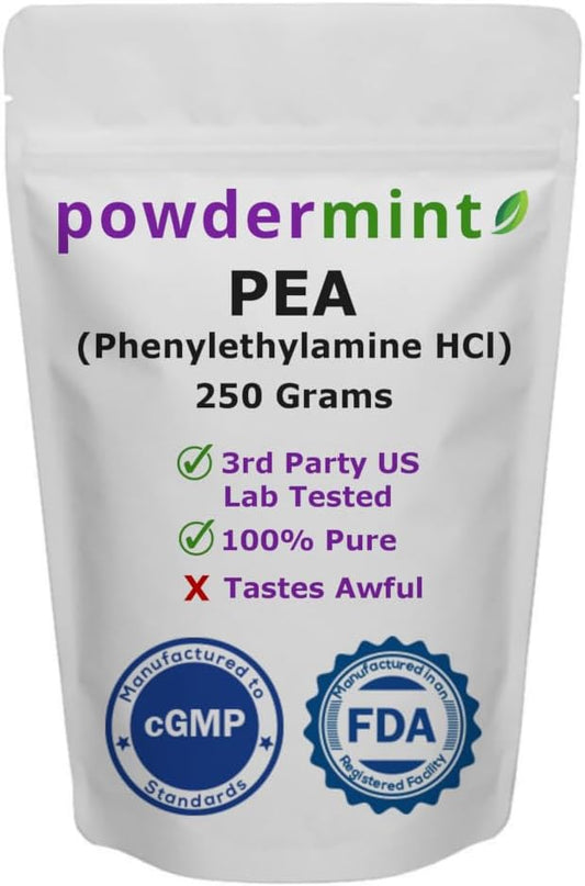 250g Powdermint Beta Phenylethylamine HCl (Pea) Powder for Improved Mood and Energy