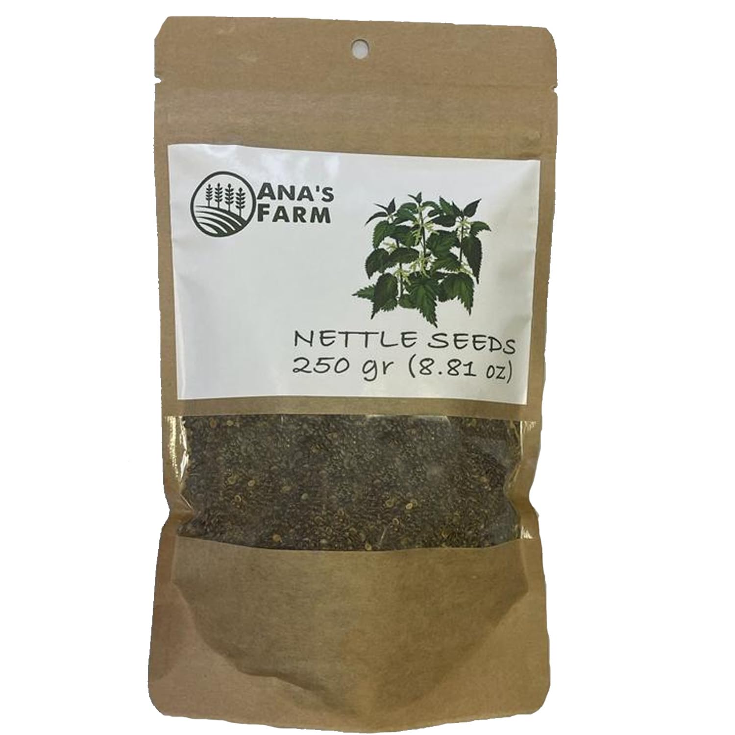250g Premium Quality Natural Nettle Seed (Urtica dioica) - Bulk Purchase