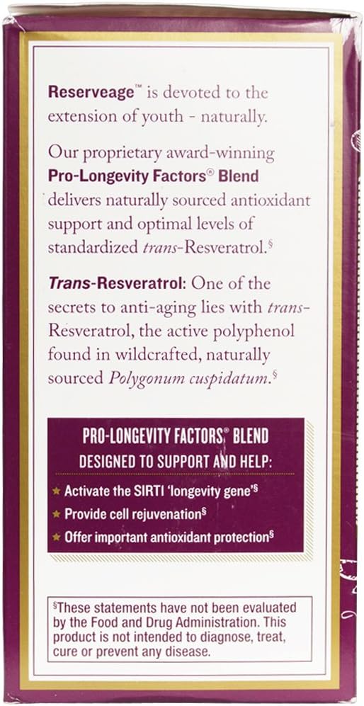 250mg Vegan Resveratrol Supplement for Heart and Cellular Health - Antioxidant for Healthy Aging and Immune Support - 120 Capsules