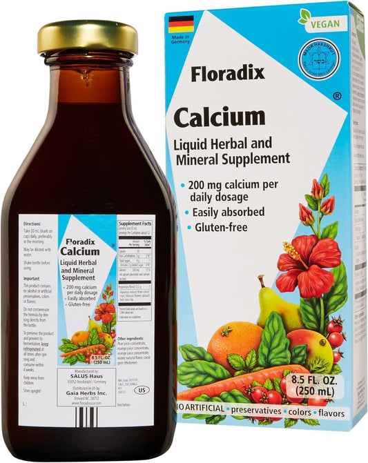 250ml Floradix Liquid Calcium Mineral Supplement for Better Bone Health