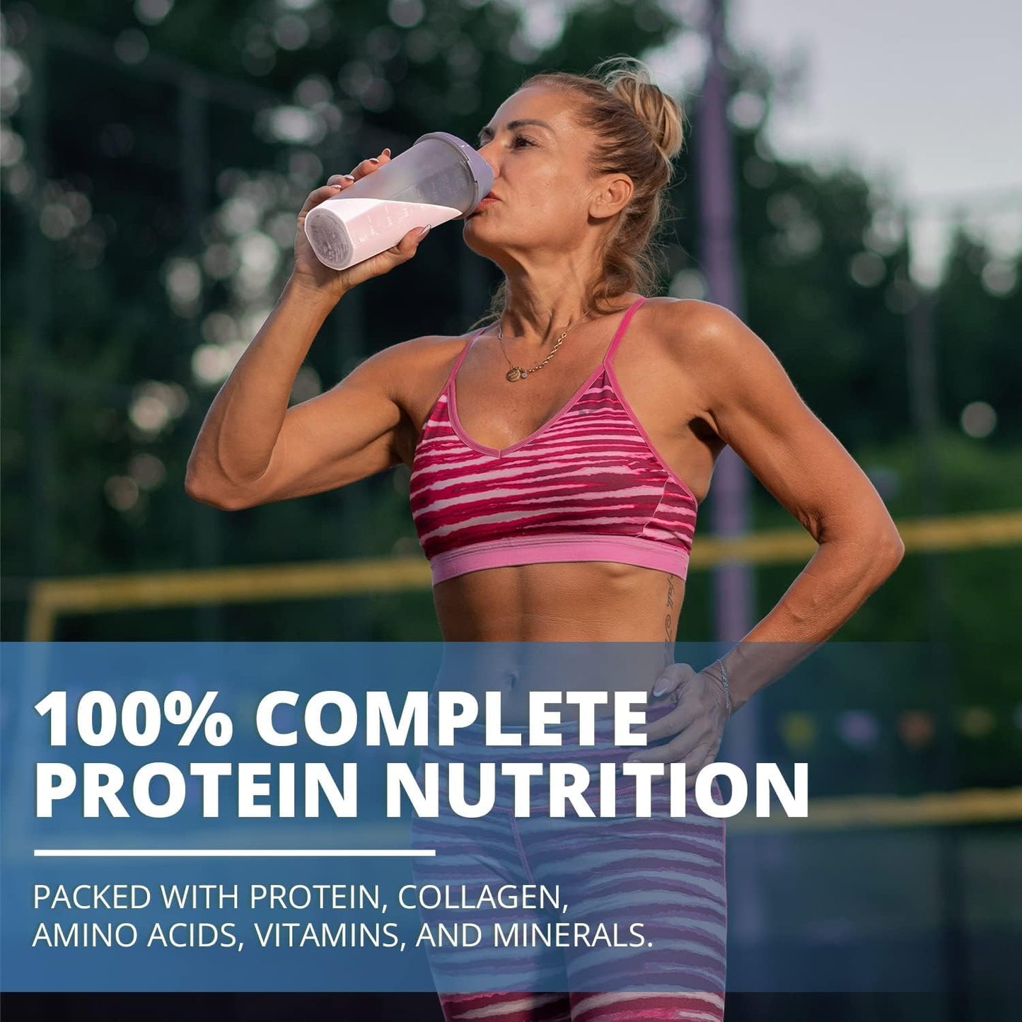 25G Organic Grass Fed Beef Bone Broth Protein Powder with Collagen Peptides - Paleo, Keto, Gluten-Free - 500g Unflavored
