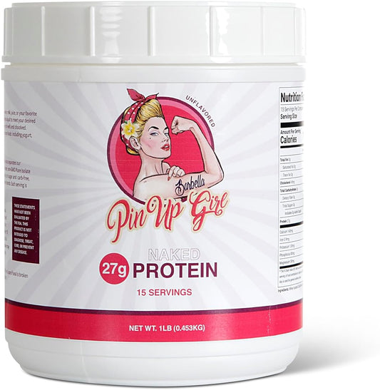 25g Protein Naked Whey Isolate Powder for Women - Muscle-Building, Fat Free, Low Cal, No Sugar - Unflavored