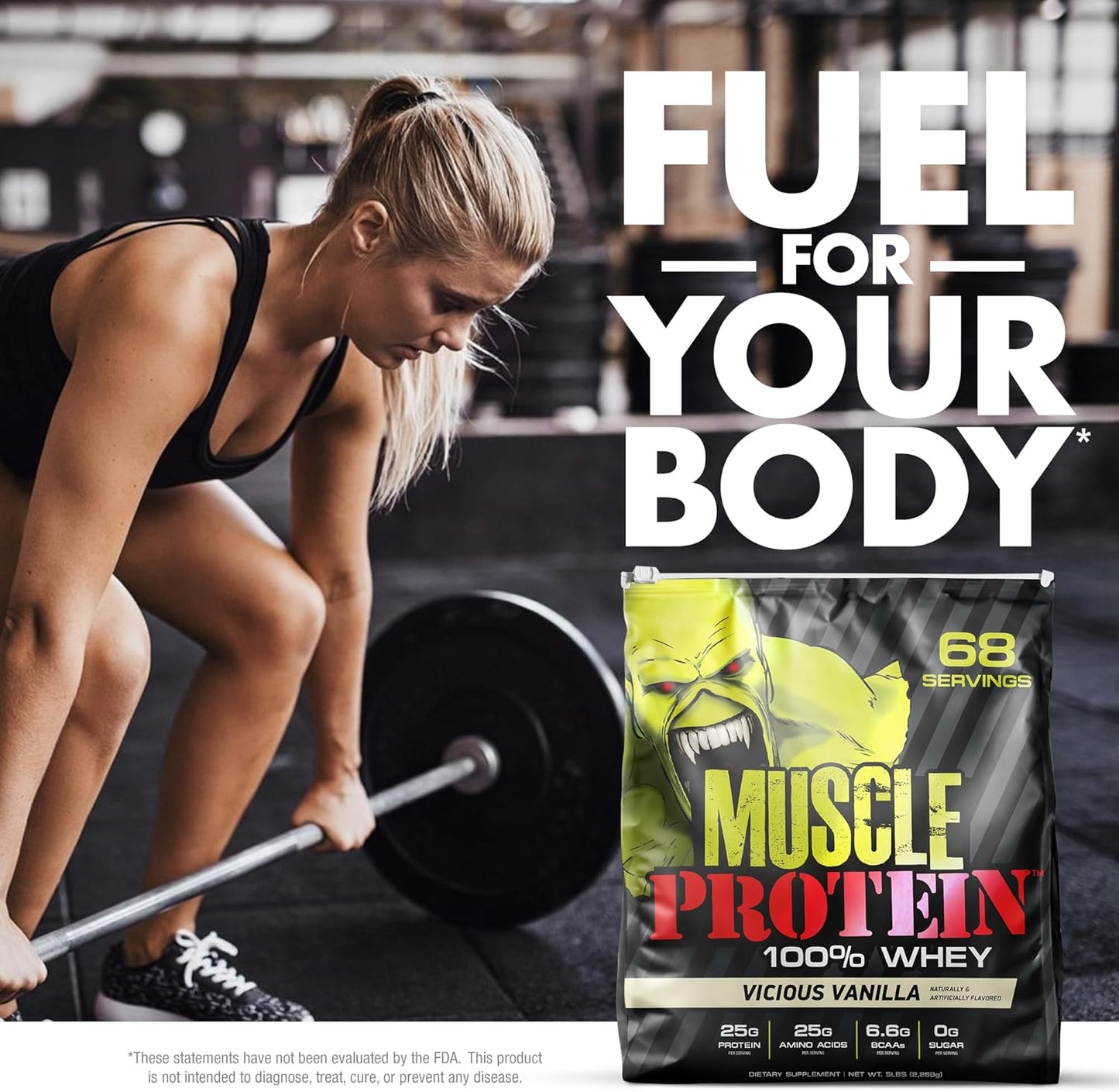 25g Pure Protein Whey Powder - Cookies n Cream Flavor - Cold Filtered - 6.6g BCAAs - 20 lbs Pack - COLOSSAL LABS