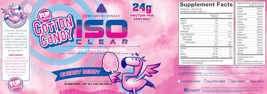 25g Whey Protein Isolate with Complete Amino Acid Profile - Fun Sweets™ Cherry Berry Flavor - 2lb