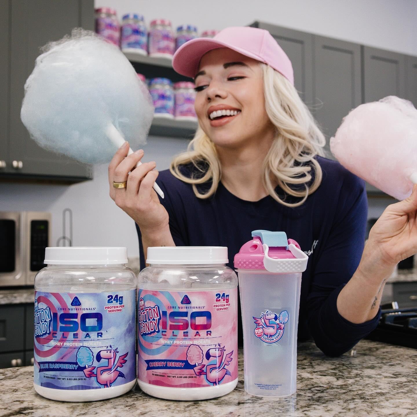 25g Whey Protein Isolate with Complete Amino Acid Profile - Fun Sweets™ Cherry Berry Flavor - 2lb