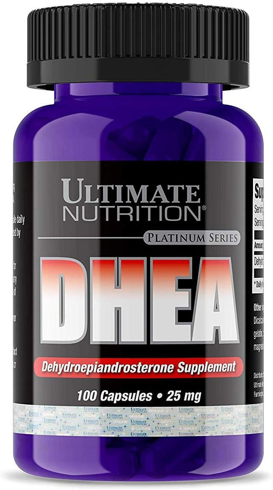 25mg DHEA Supplement for Testosterone, Libido, Metabolism - Hormone Balance & Lean Muscle - 100 Capsules