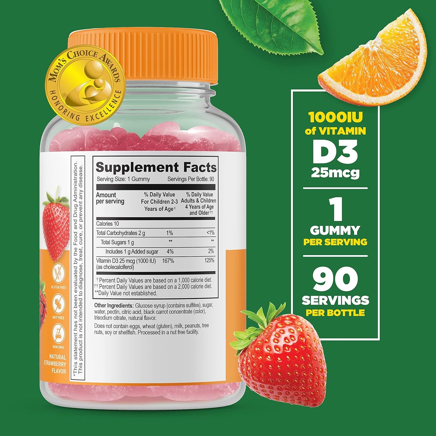 25mg Kids Zinc + Vitamin D Gummies Bundle by VitaWorks Lifeable - Tasty Kids Vitamin Supplement, Gluten & GMO Free Chewables