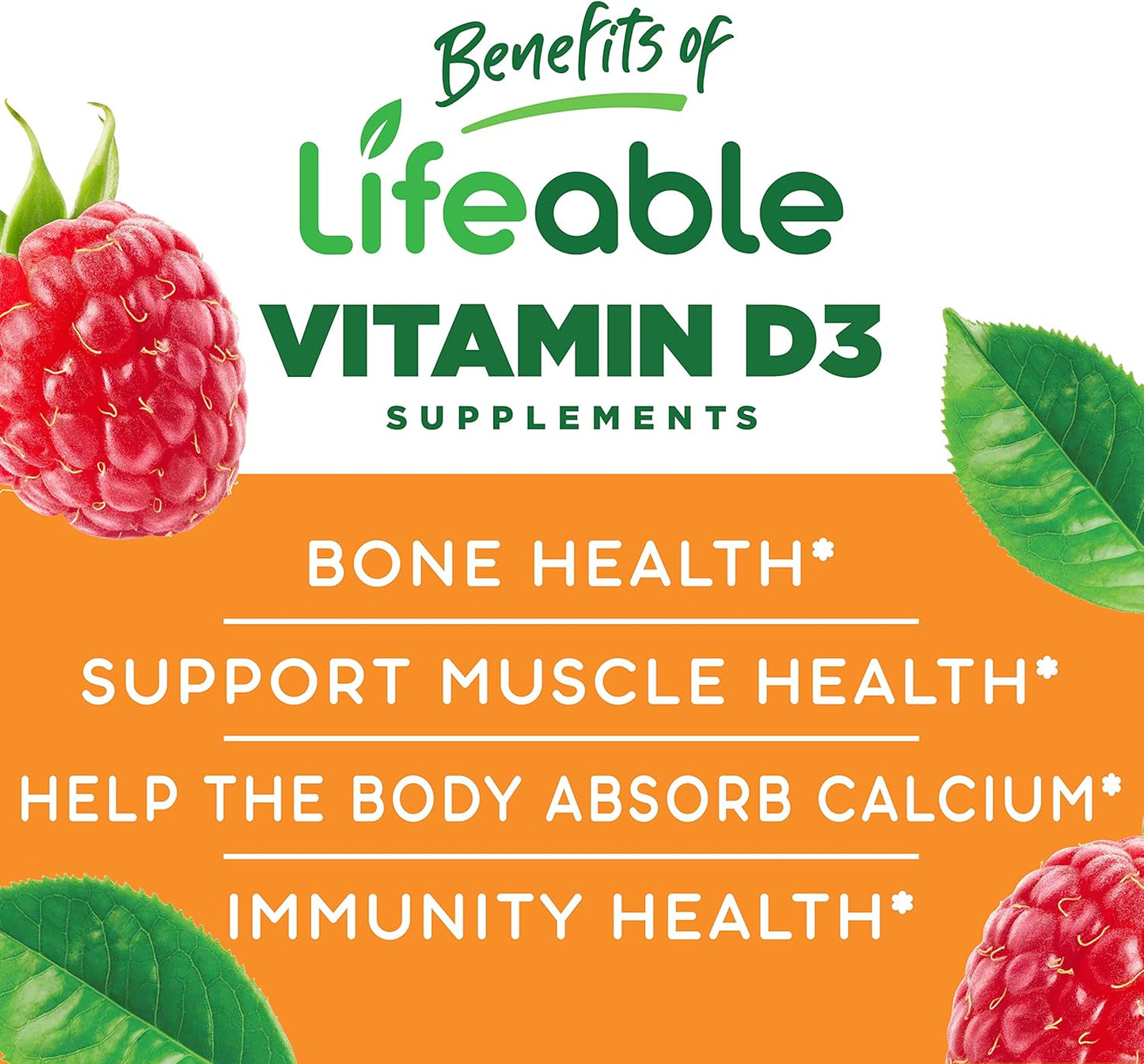 25mg Kids Zinc + Vitamin D Gummies Bundle by VitaWorks Lifeable - Tasty Kids Vitamin Supplement, Gluten & GMO Free Chewables