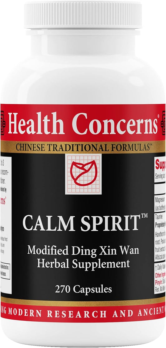 270 Capsules Health Concerns Calm Spirit Supplement for Stress Relief and Sleep Support