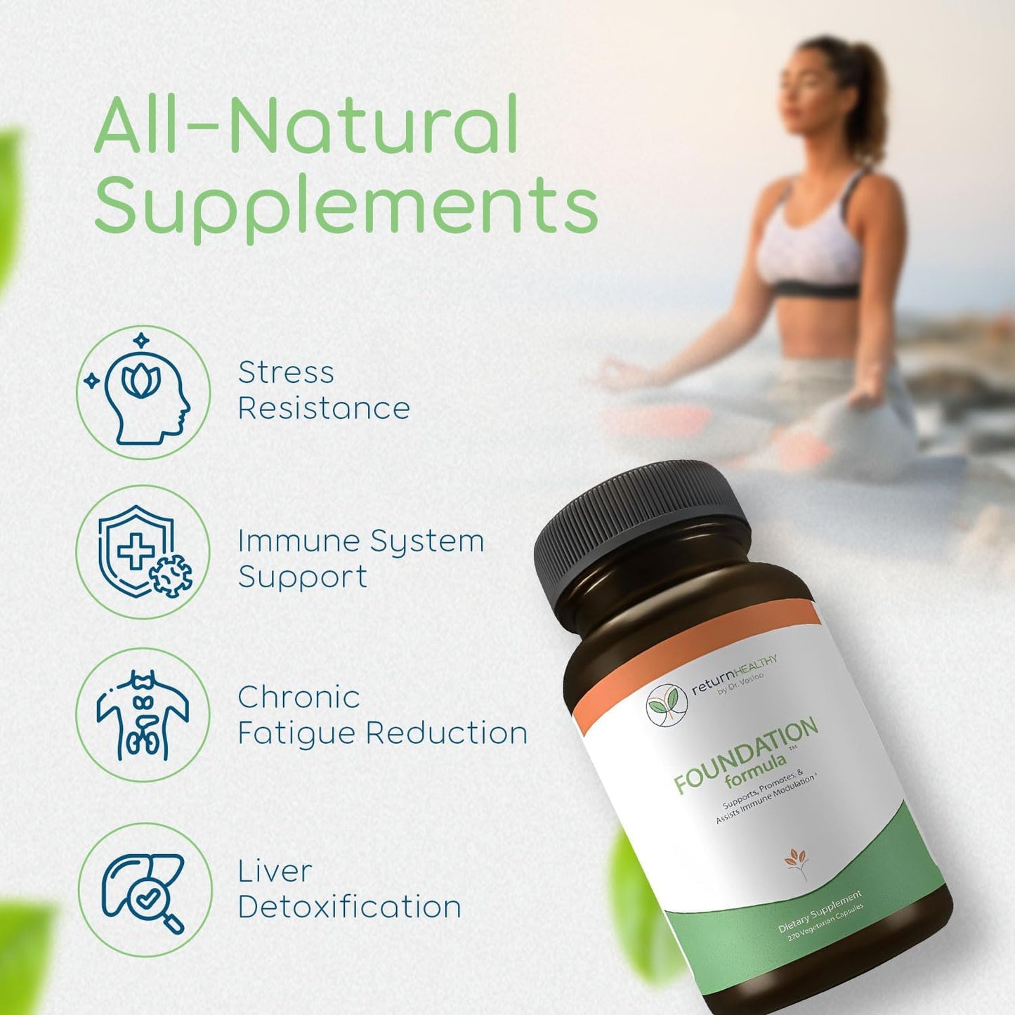 270 Capsules of Non-GMO Immune Support Supplement with Japanese Knotweed Root, Cat's Claw, Milk Thistle, and Resveratrol - Vegetarian Formula for Healthy Foundation