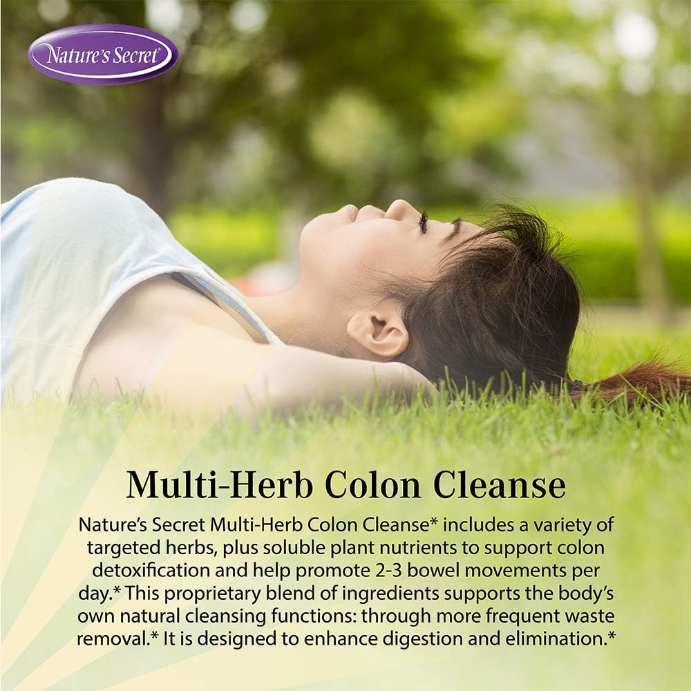 275-Count Nature's Secret Multi-Herb Colon Cleanse Tablets for Digestive Health