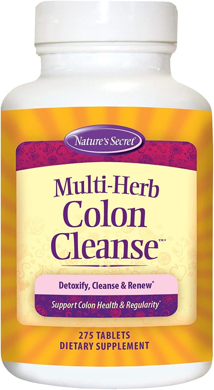 275 Tabs Nature's Secret Multi Fiber Colon Detox Cleanse - 3 Pack