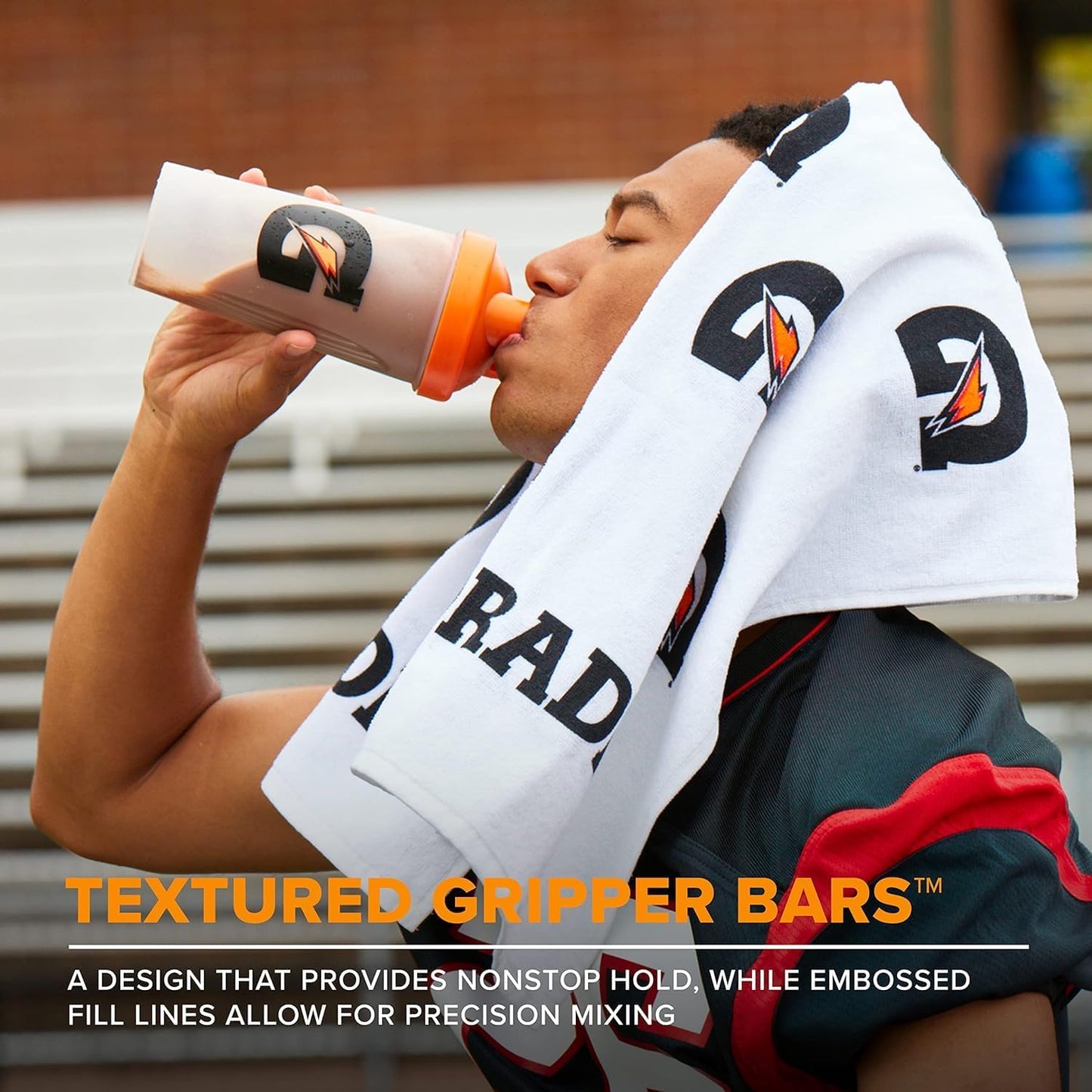 28 Ounce Gatorade Shaker Bottle & Chocolate Whey Protein Powder Bundle for Gym