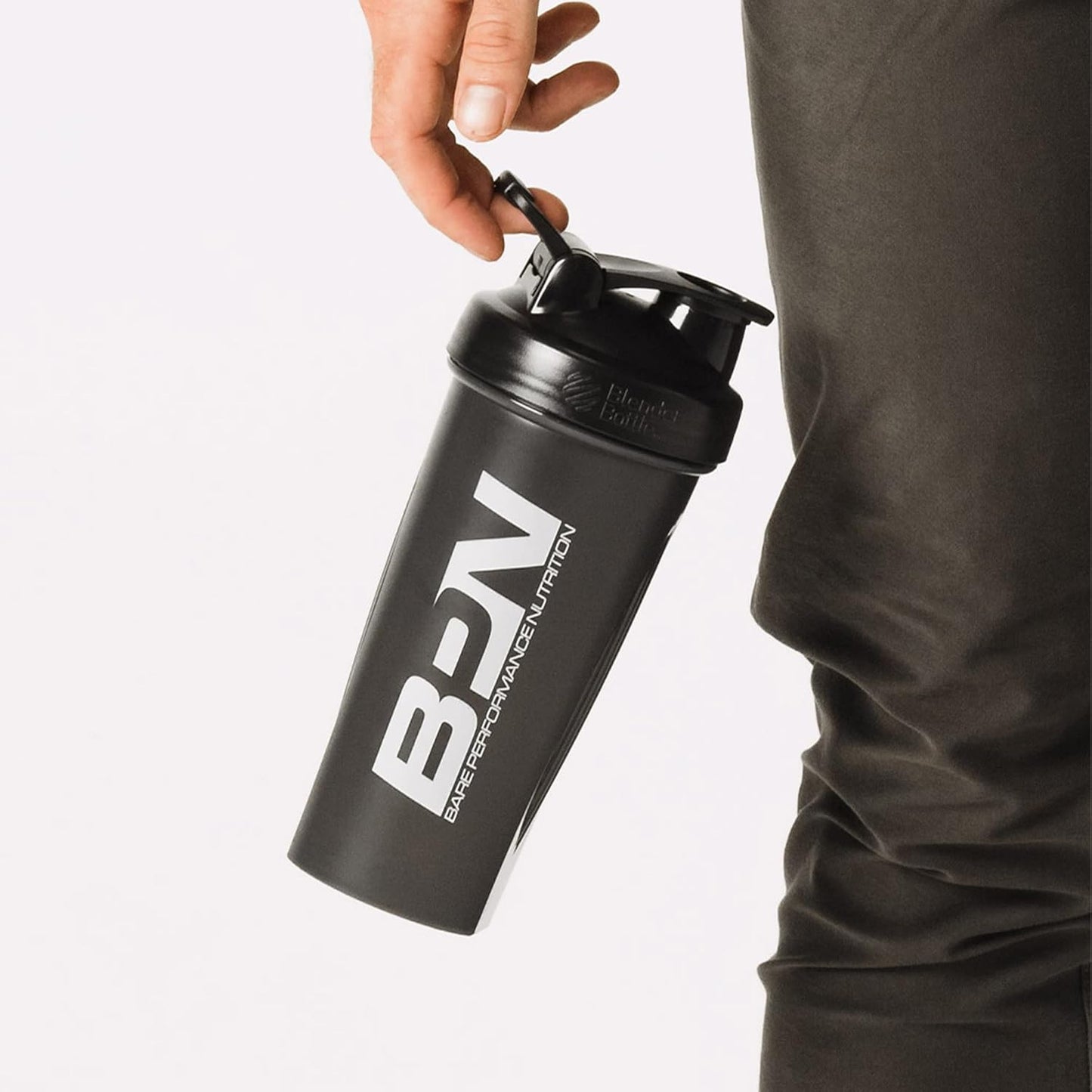 28 oz Black Blender Bottle Shaker with Wire Whisk by BARE PERFORMANCE NUTRITION