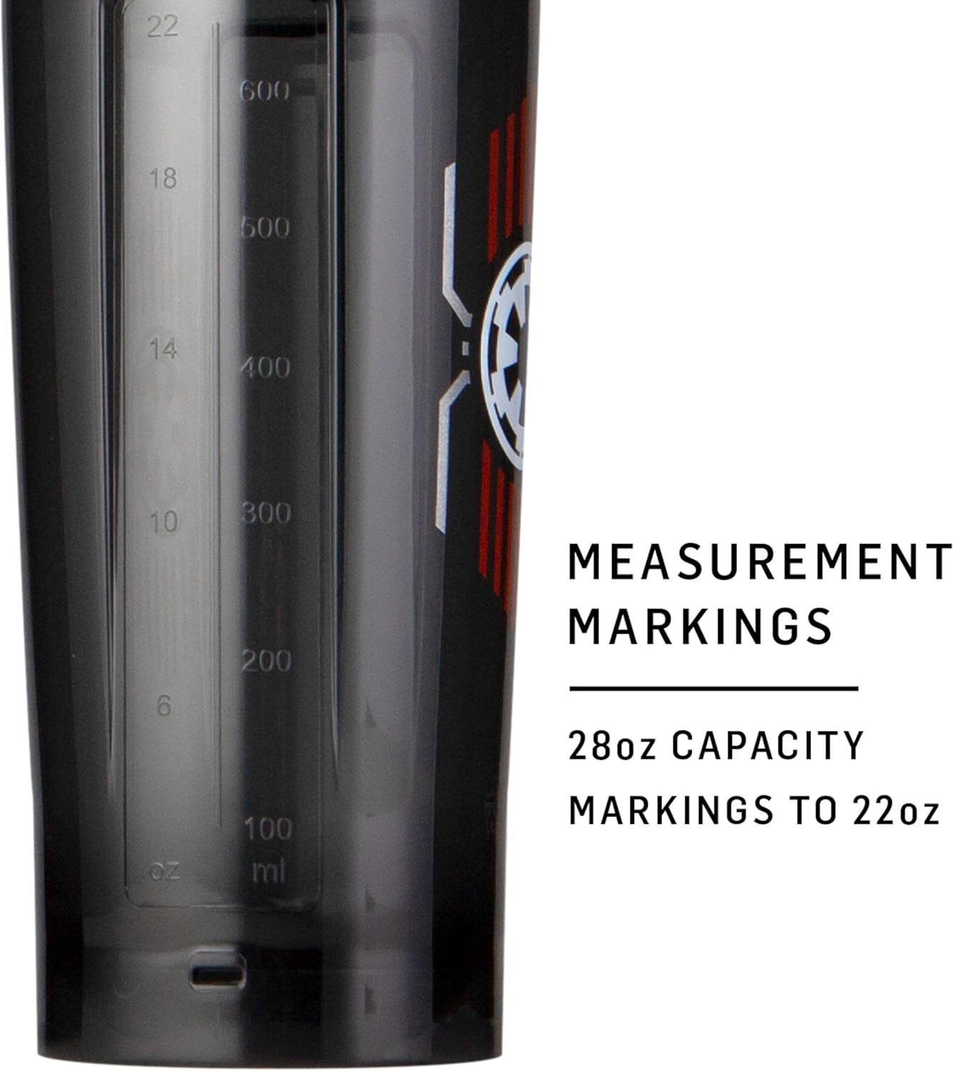 28 oz BlenderBottle Star Wars Shaker Bottle Pro Series - Trench Design - Ideal for Protein Shakes and Pre Workout - Single Pack