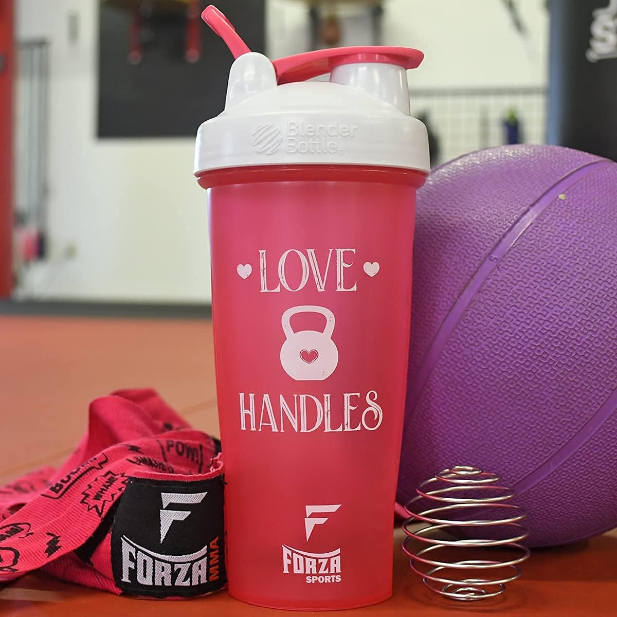 28 oz. Classic Forza Sports Blender Bottle Shaker with Loop Top - Ideal for Mixing Protein Shakes and Smoothies