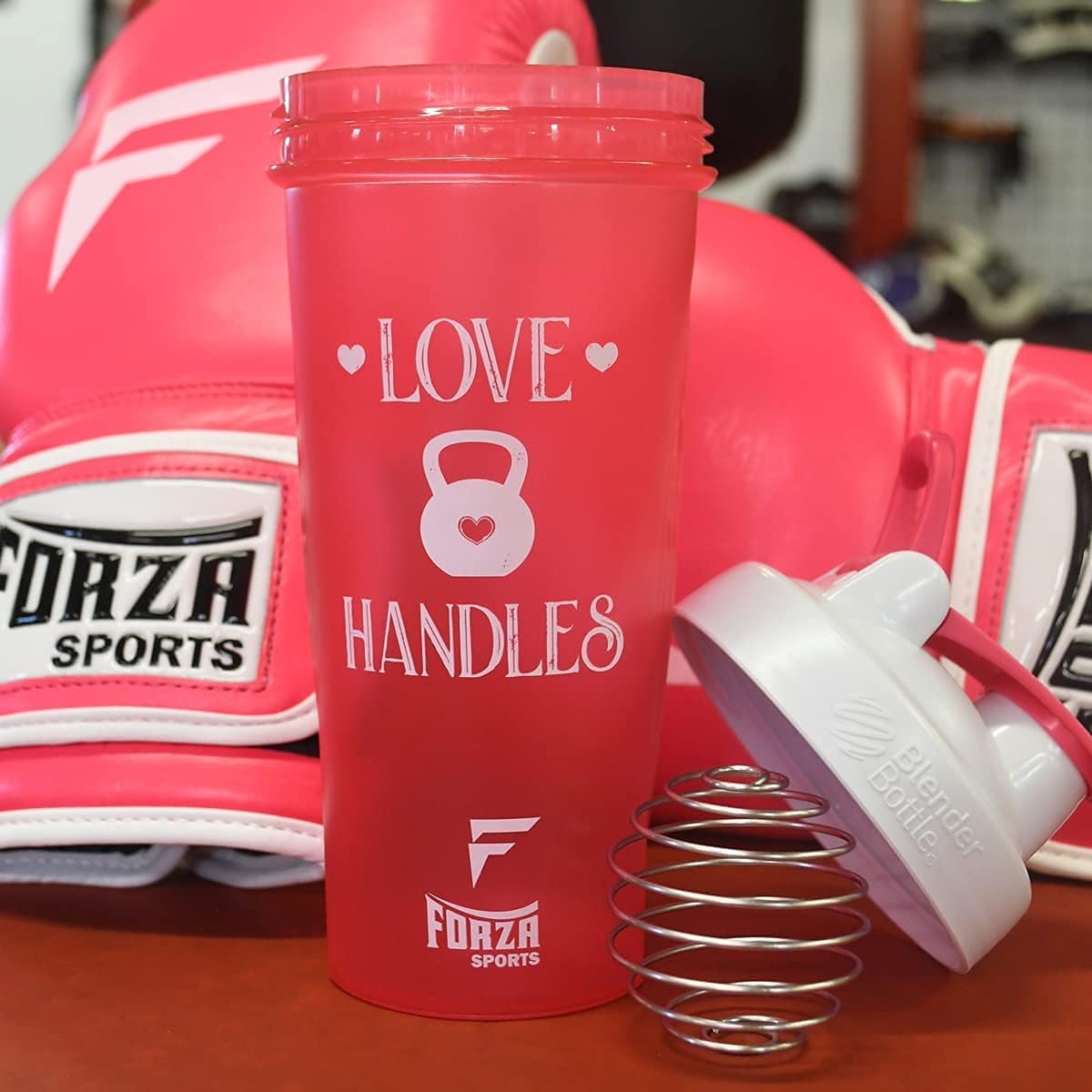 28 oz. Classic Forza Sports Blender Bottle Shaker with Loop Top - Ideal for Mixing Protein Shakes and Smoothies