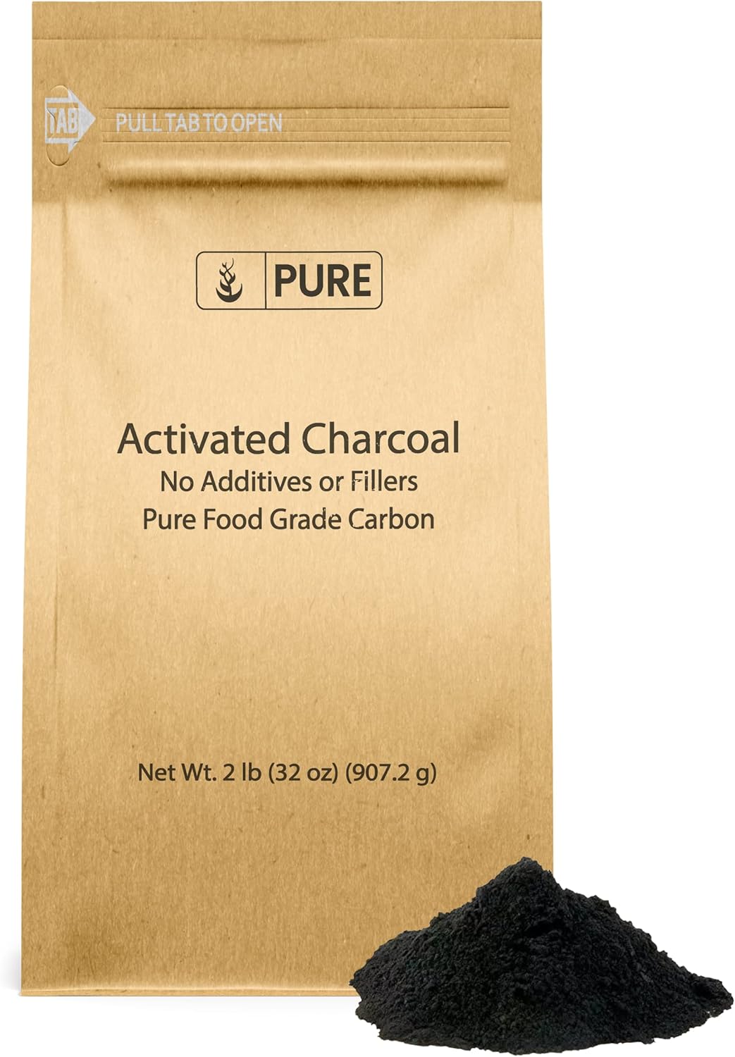 2lb Activated Charcoal Powder - Pure Original Ingredients, Activated Carbon, Vegan, Non-GMO - Detox and Cleanse