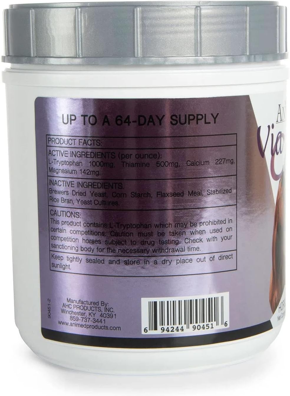 2lb AniMed Vita-Calm Supplement for Horses: Natural Horse Calming Aid