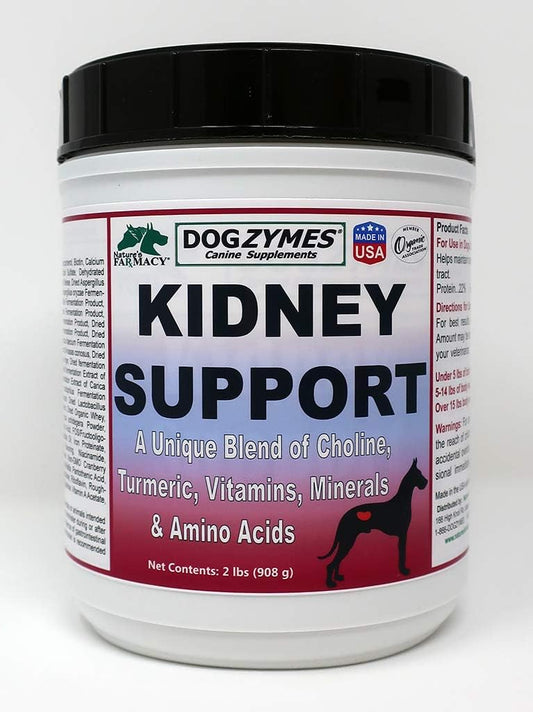 2lb Dogzymes Kidney Support Powder for Dogs - Promotes Healthy Kidney Function & Urinary Tract Health