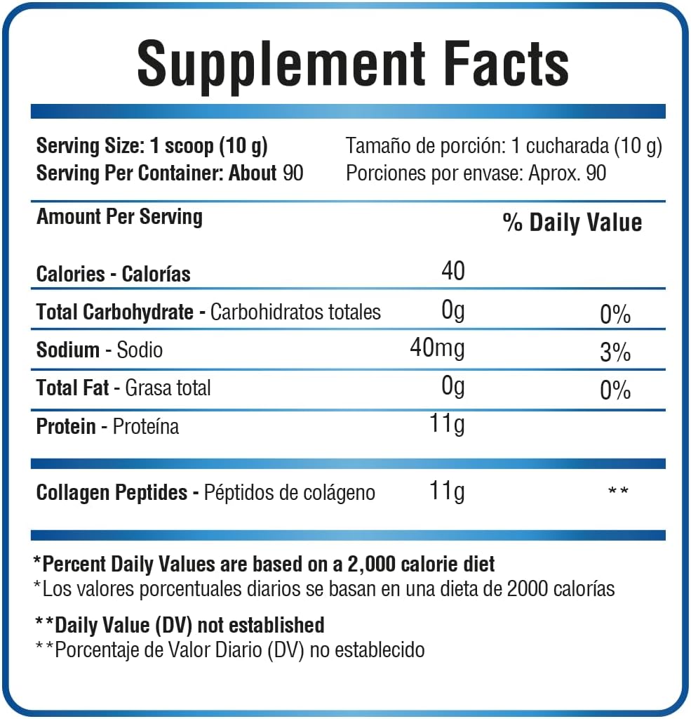 2lb Grass-Fed Collagen Peptides Powder - Unflavored Hydrolyzed Collagen - COLAGENO HIDROLIZADO - MOMOF4TRANSFORM