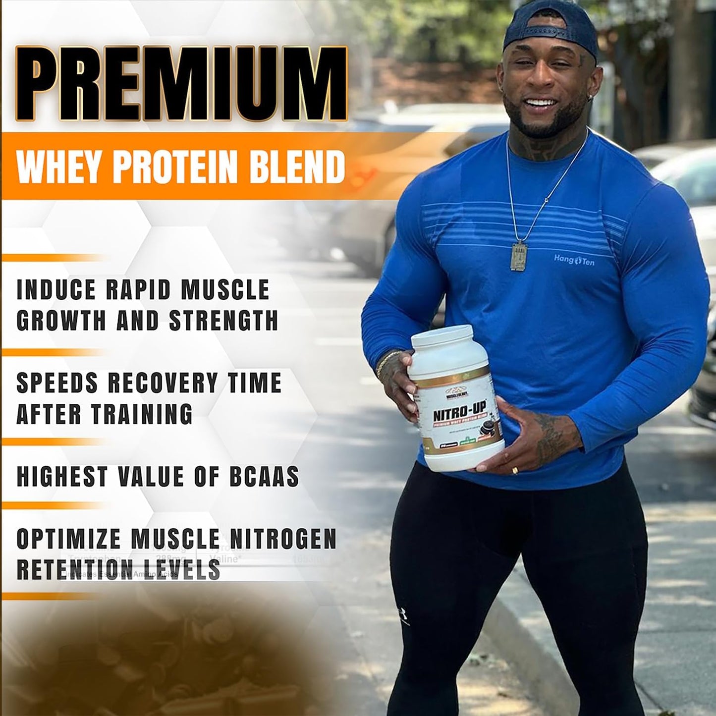 2lb MUSCLEOLOGY Nitro-Up Cookies & Cream Hydrolyzed Whey Protein Isolate