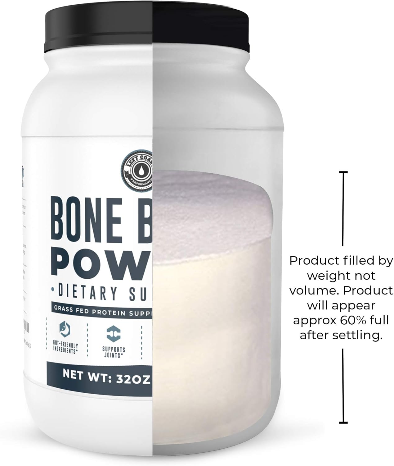 2lb Pure Bone Broth & 1lb Multi Collagen Powder Combo Pack by Left Coast Performance