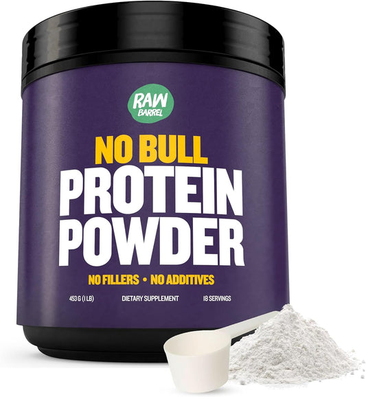 2lb Raw Barrel Unflavored Whey Protein Powder - High Protein, Low Carb, No Additives - Pure Instantized Whey Supplement