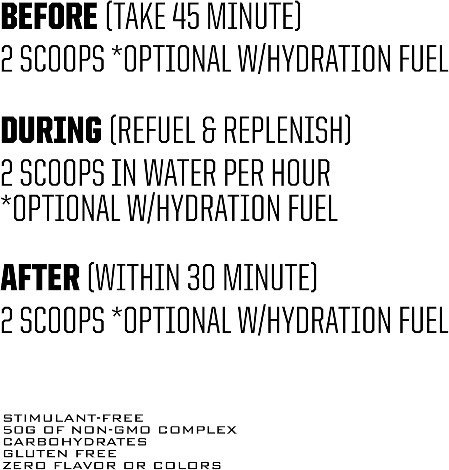 2lb Ryno Power Carbo-Fuel Drink Mix - Stimulant-Free Athletic Performance Fuel - Vegan & Gluten-Free - 20 Servings