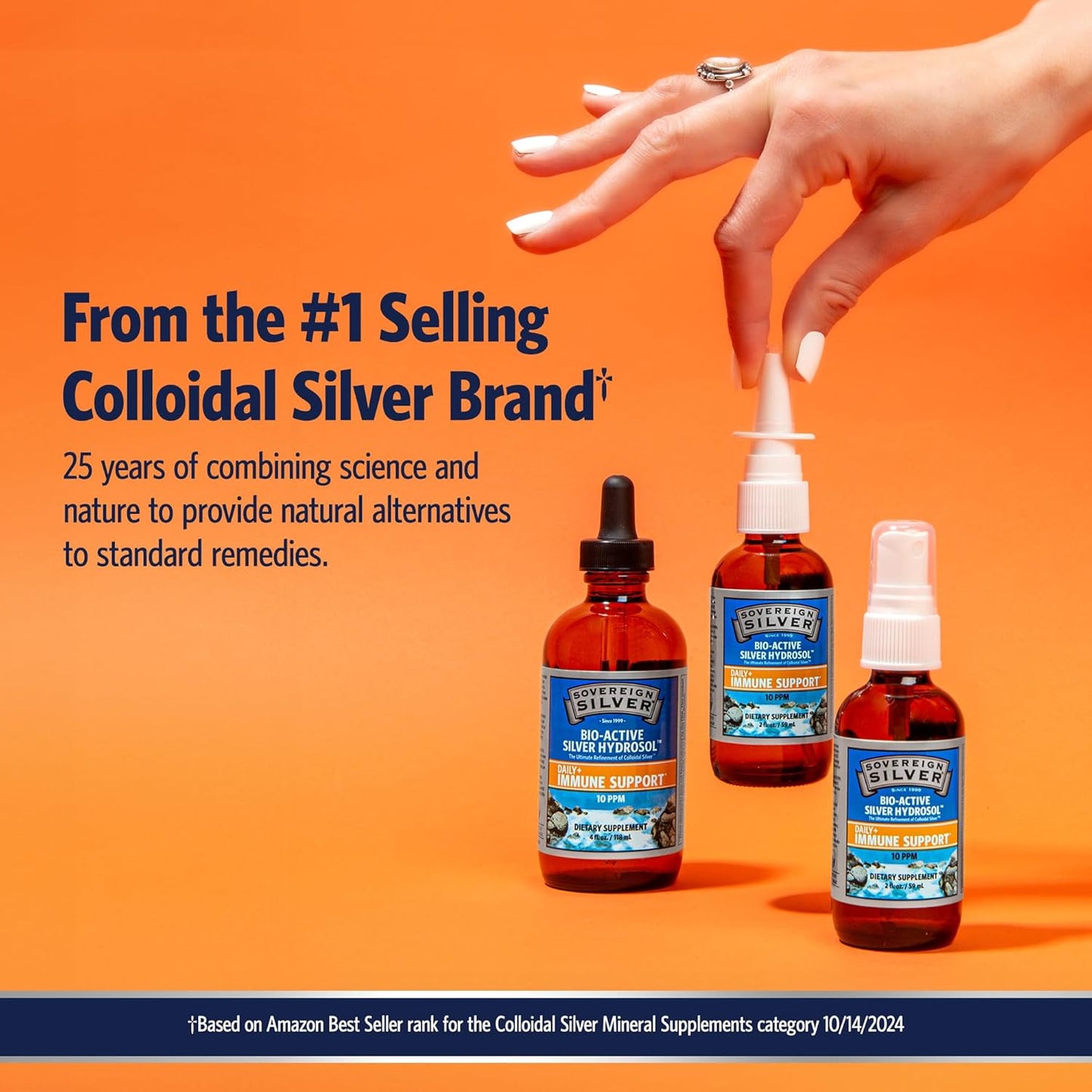 2oz Sovereign Silver Bio-Active Colloidal Silver Liquid with Dropper
