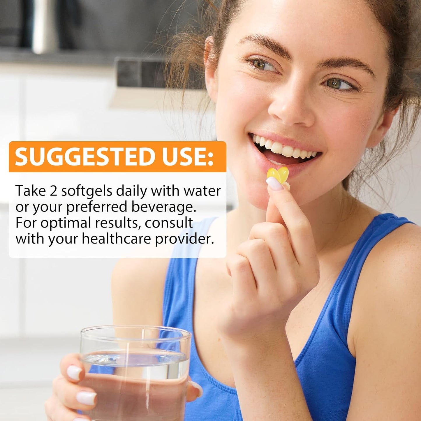 2PC D3 K2 Vitamin Softgels with Virgin Coconut Oil - 10000 IU, 120 Count - Immune, Joint, Bone, Heart Health Support - Cardiovascular Health - Easy to Swallow