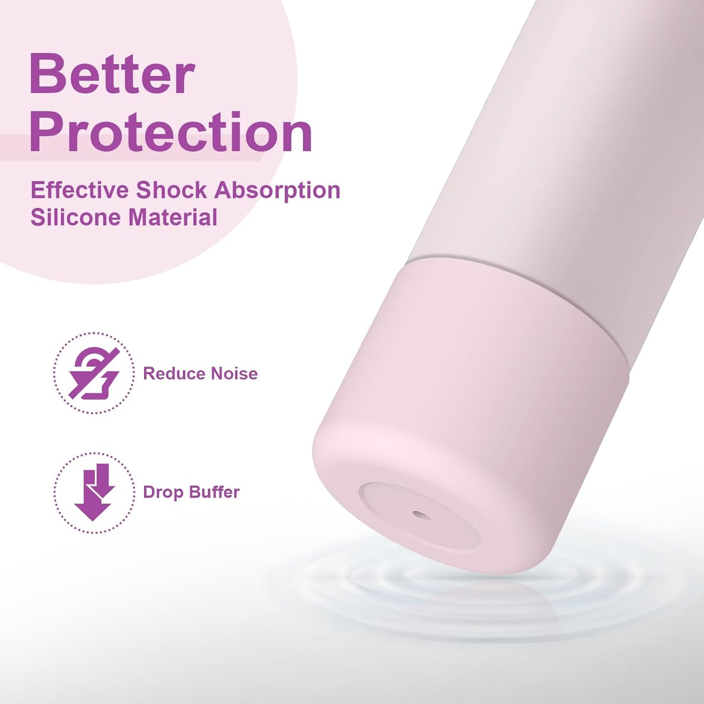 2PCS Silicone Protective Sleeves for Owala Stainless Steel Water Bottles - Anti-Slip Bottom Bumper for 24oz, 32oz, 40oz - Compatible with FreeSip, Twist, and Flip