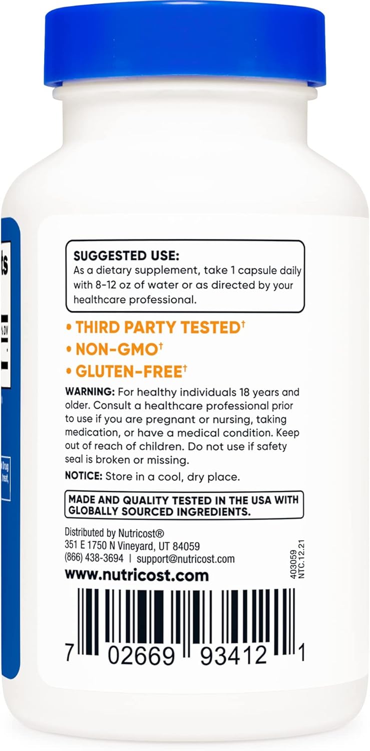 3 Bottles of Nutricost Colostrum 500mg Capsules - Total 360 Capsules