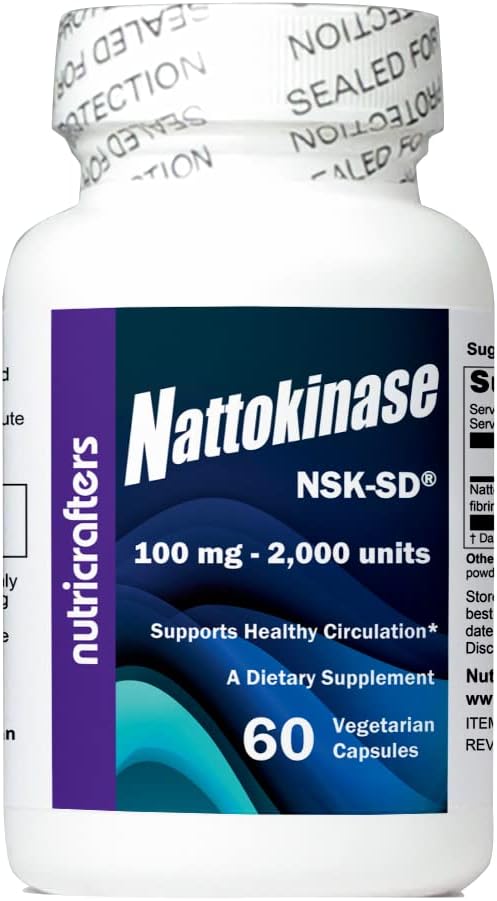 3 Bottles of NutriCrafters Enhanced Garlic EDTA with Free Nattokinase Bottle
