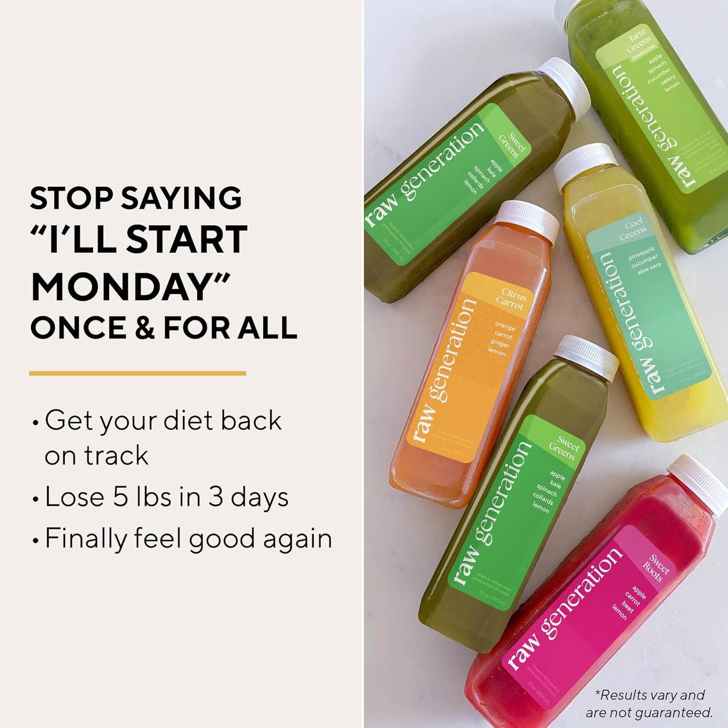 3-Day Skinny Cleanse: Sweet Greens Detox Juice for Weight Management & Healthy Cleanse
