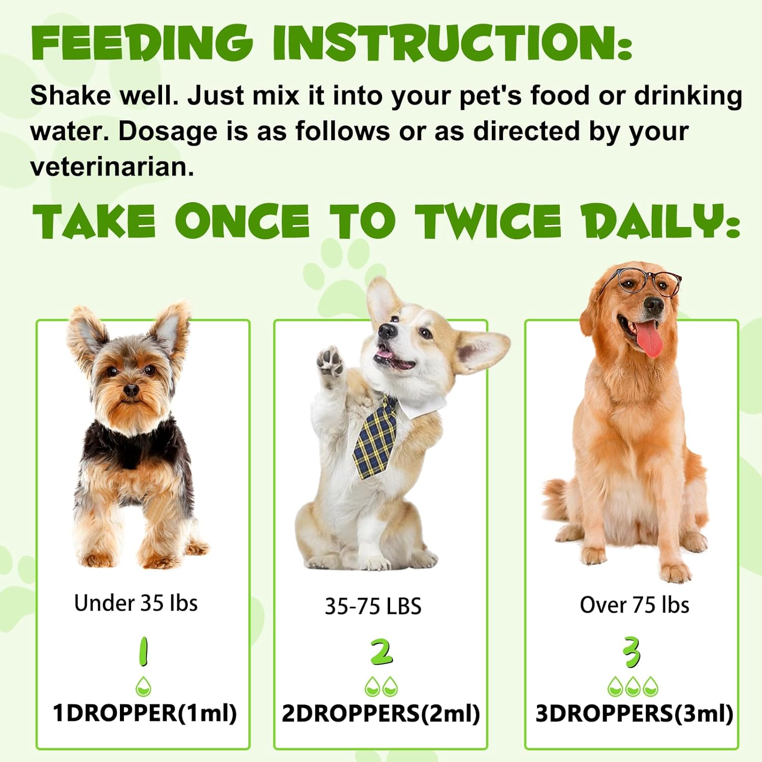 3-in-1 Pet Probiotic Supplement for Dogs | 2 Oz Liquid Dog Probiotics for Digestive Support