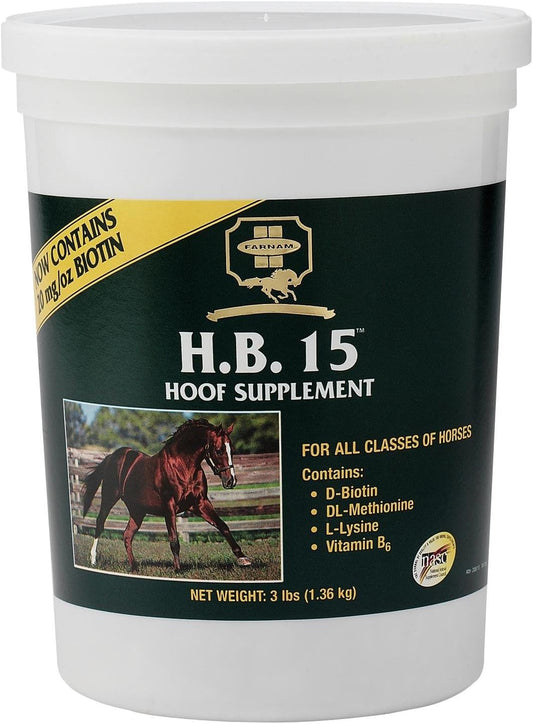 3 lb Farnam H.B. 15 Hoof Supplement for Equine Health and Strength