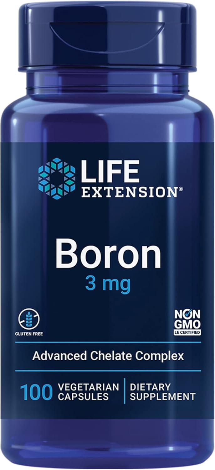 3-Month Supply Life Extension Super K Vitamin K1, K2 MK-7, MK-4, Vitamin C, Boron 3 Mg Capsules - Bone & Heart Health